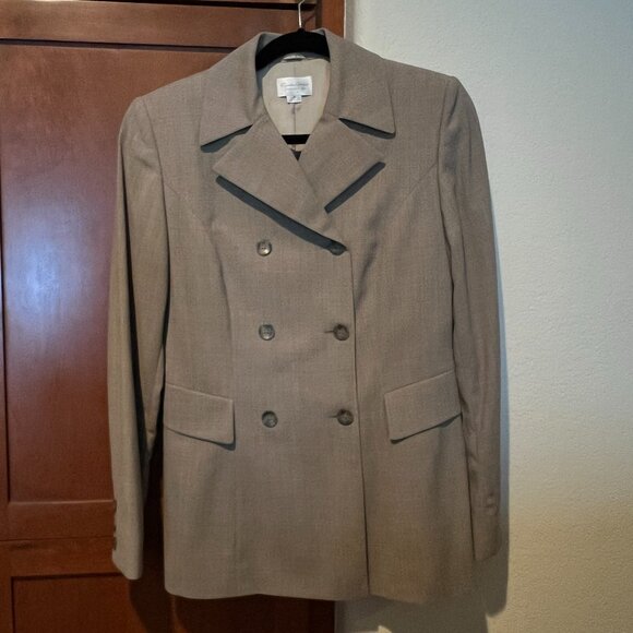 Double Breasted Wool Jacket Blazer, Made in Italy for Nordstrom Size 8 - Picture 1 of 5